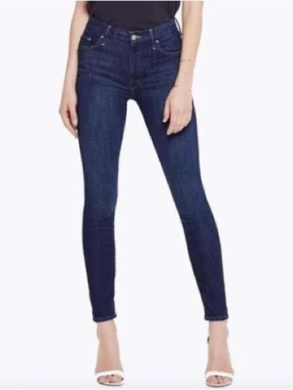 MOTHER Dark Blue “The Looker” Skinny Jeans